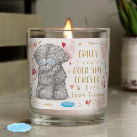 Personalised Hold You Forever Me to You Bear Scented Jar Candle Extra Image 2